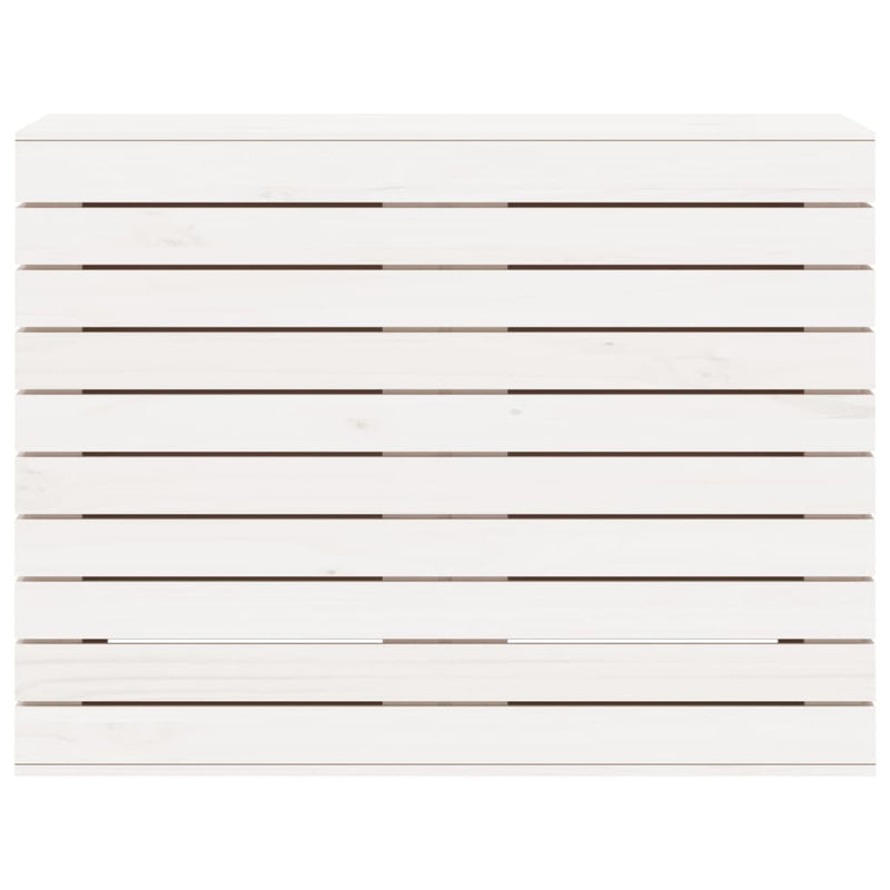 vidaXL Laundry Basket White 88.5x44x66 cm Solid Wood Pine