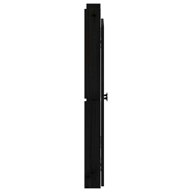 vidaXL Outdoor Kitchen Doors Black 50x9x82 cm Solid Wood Pine