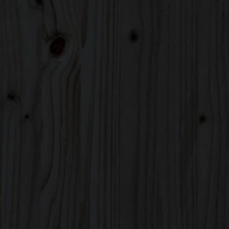 vidaXL Outdoor Kitchen Doors Black 50x9x82 cm Solid Wood Pine