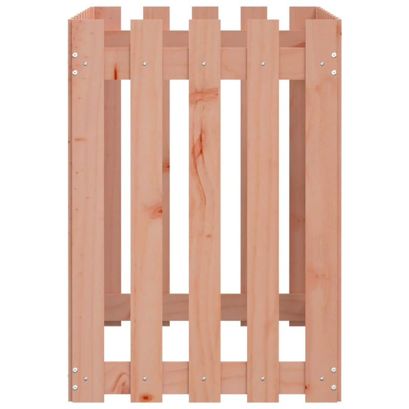 vidaXL Garden Raised Bed with Fence Design 100x50x70 cm Solid Wood Douglas