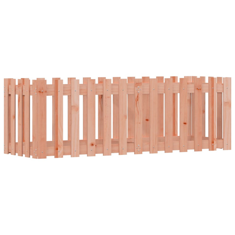 vidaXL Garden Raised Bed with Fence Design 150x50x50 cm Solid Wood Douglas