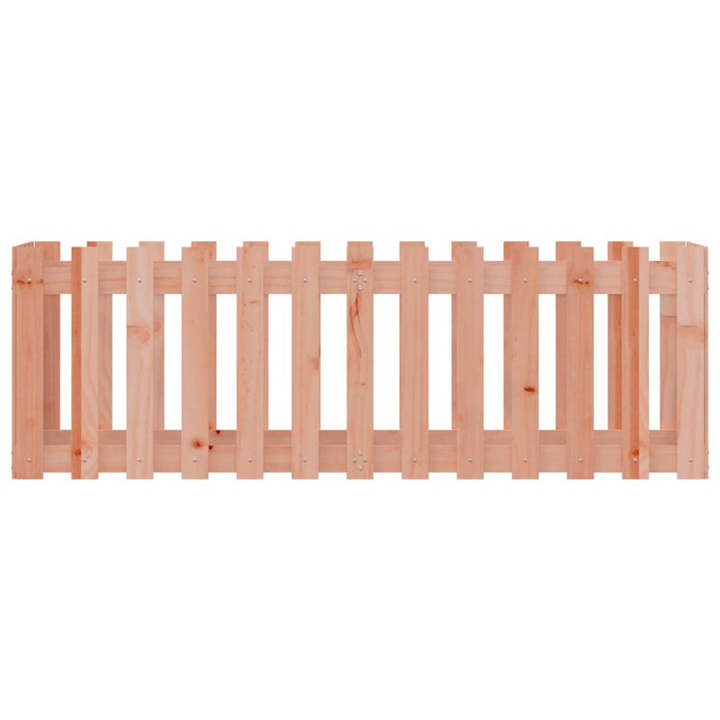 vidaXL Garden Raised Bed with Fence Design 150x50x50 cm Solid Wood Douglas