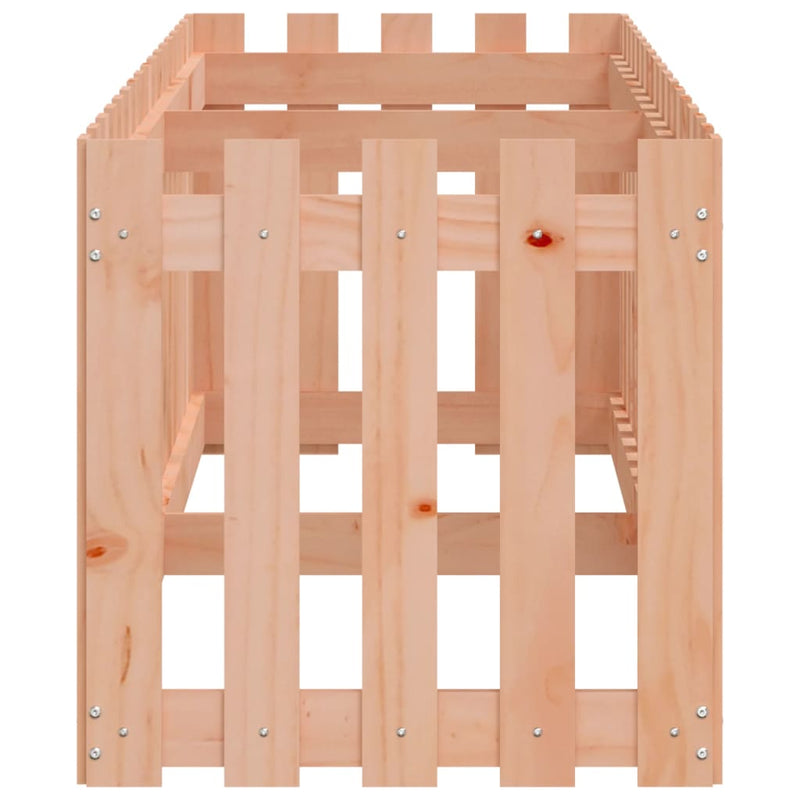 vidaXL Garden Raised Bed with Fence Design 200x50x50 cm Solid Wood Douglas