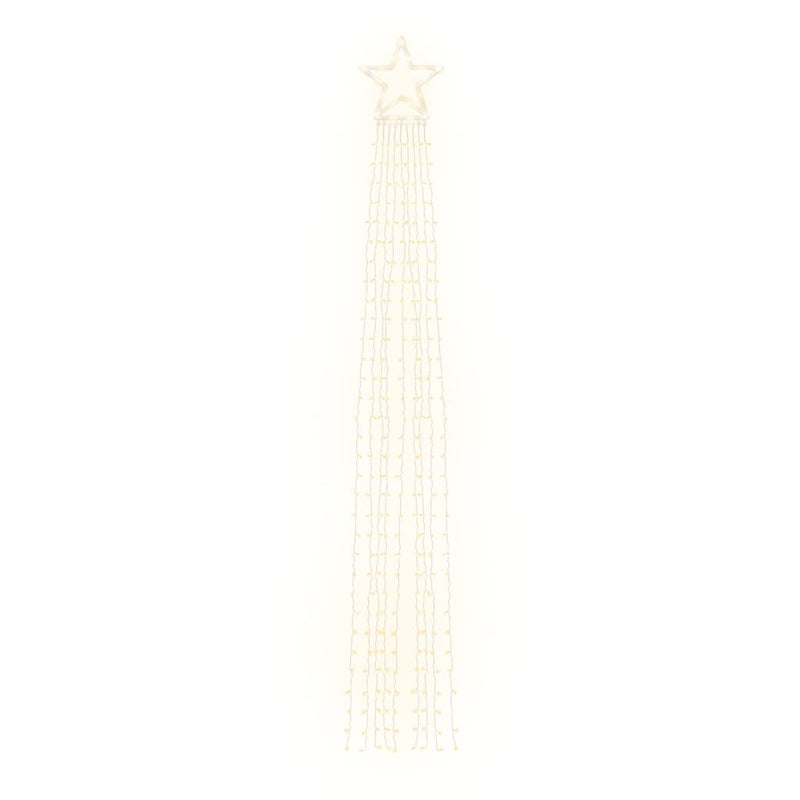 vidaXL Christmas Tree Light 320 LEDs Warm White 375 cm
