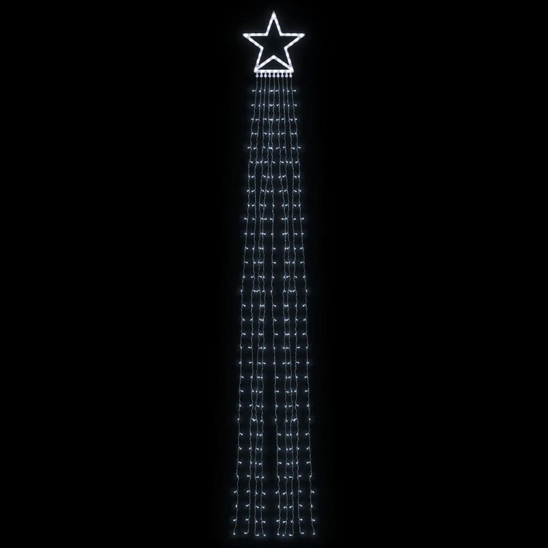 vidaXL Christmas Tree Light 320 LEDs Cold White 375 cm