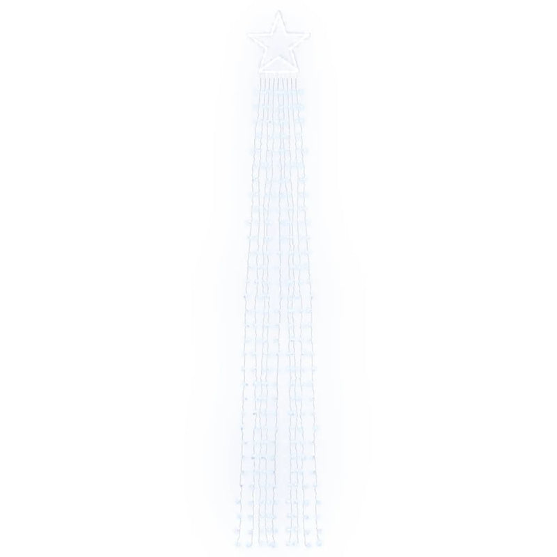 vidaXL Christmas Tree Light 320 LEDs Cold White 375 cm