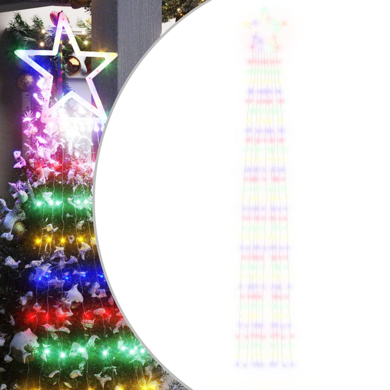 vidaXL Christmas Tree Light 320 LEDs Colourful 375 cm