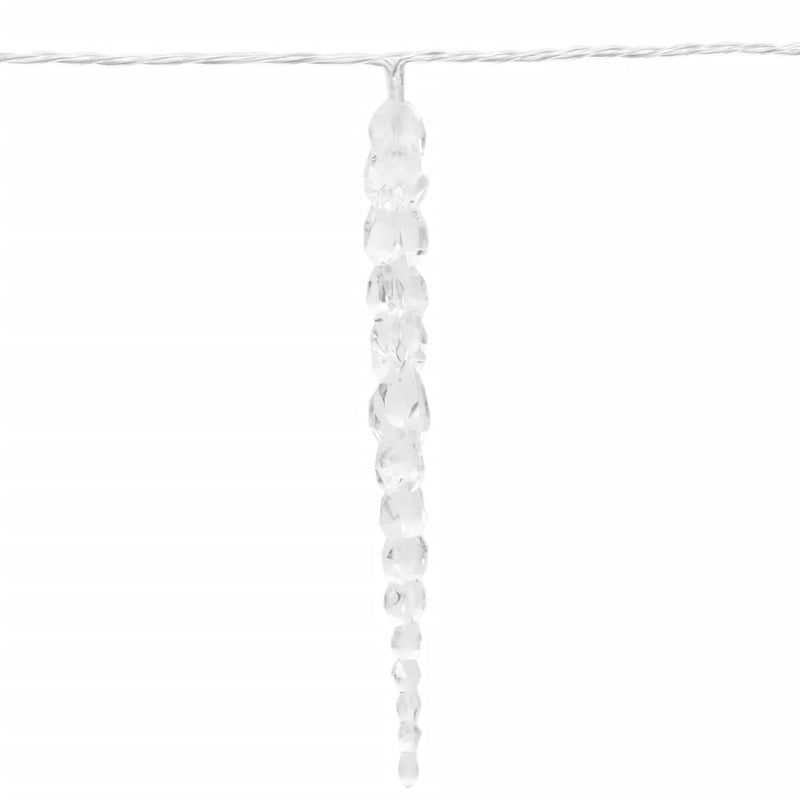 vidaXL Christmas Icicle Light 100 LEDs Warm White 10 m Acrylic PVC