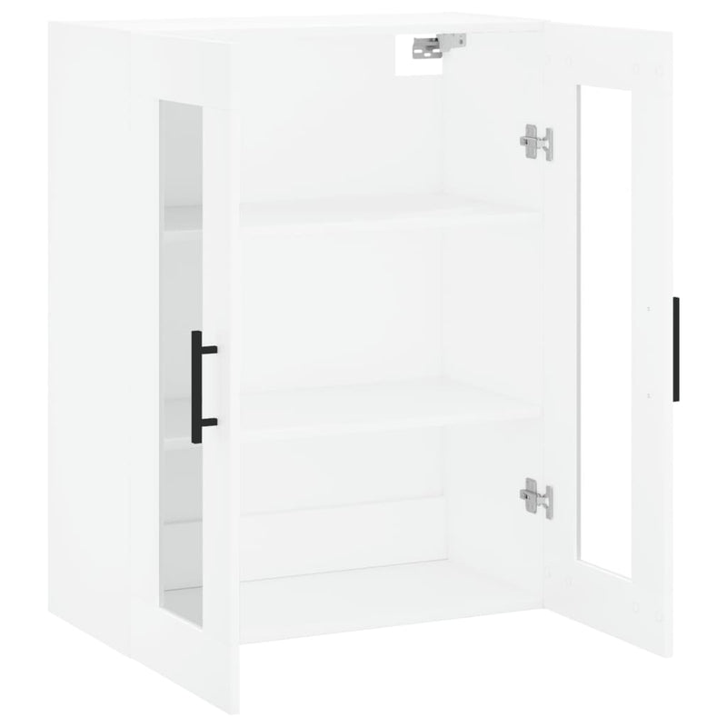 vidaXL Wall Mounted Cabinet White 69.5x34x90 cm