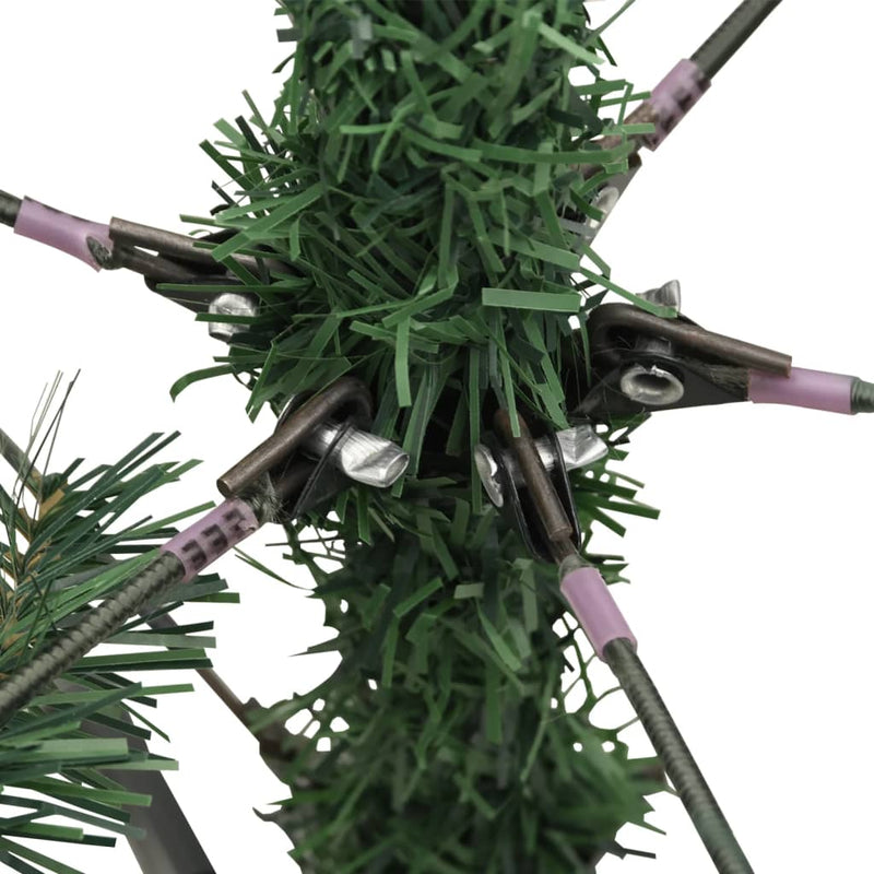 vidaXL Artificial Hinged Christmas Tree with Cones 120 cm