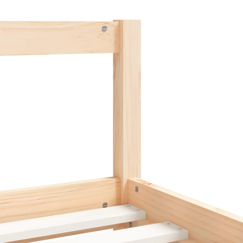 Kids Bed Frame 90x190 cm Solid Wood Pine