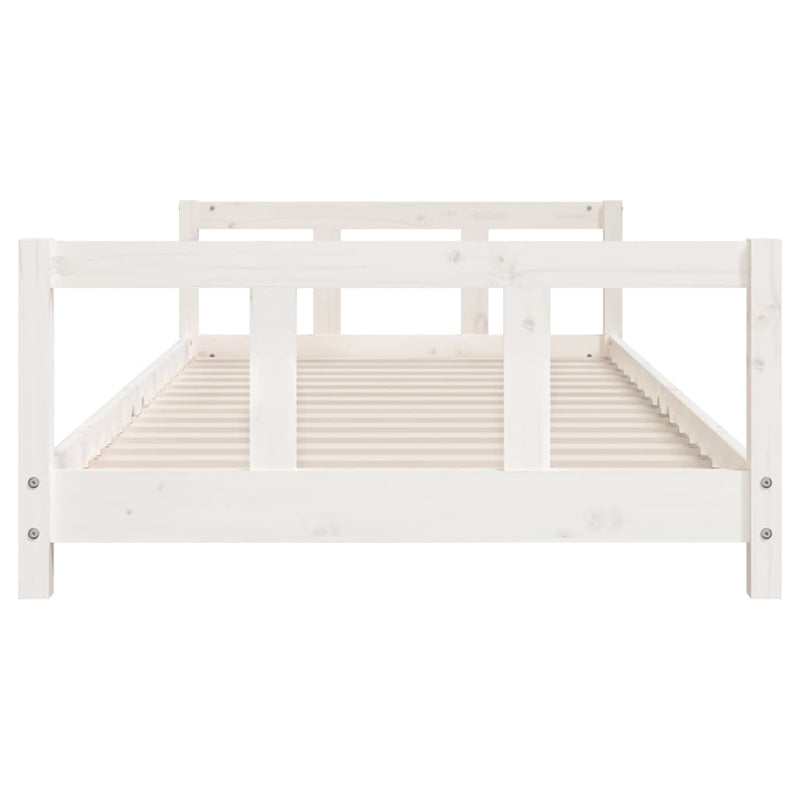 vidaXL Kids Bed Frame White 90x190 cm Solid Wood Pine