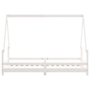 vidaXL Kids Bed Frame White 90x190 cm Solid Wood Pine