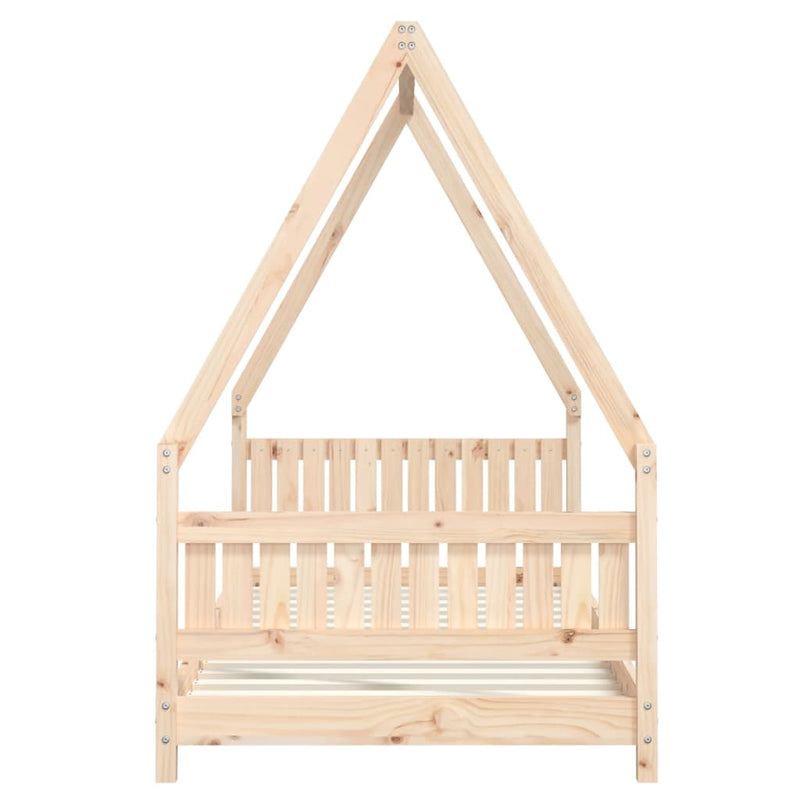 Kids Bed Frame 90x190 cm Solid Wood Pine