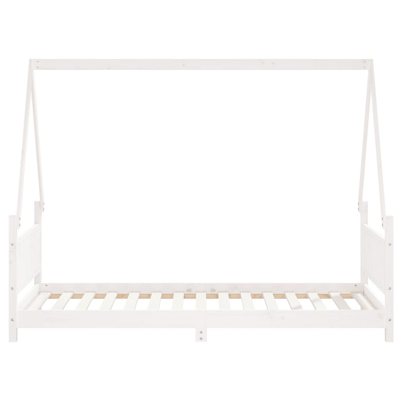 vidaXL Kids Bed Frame White 90x190 cm Solid Wood Pine