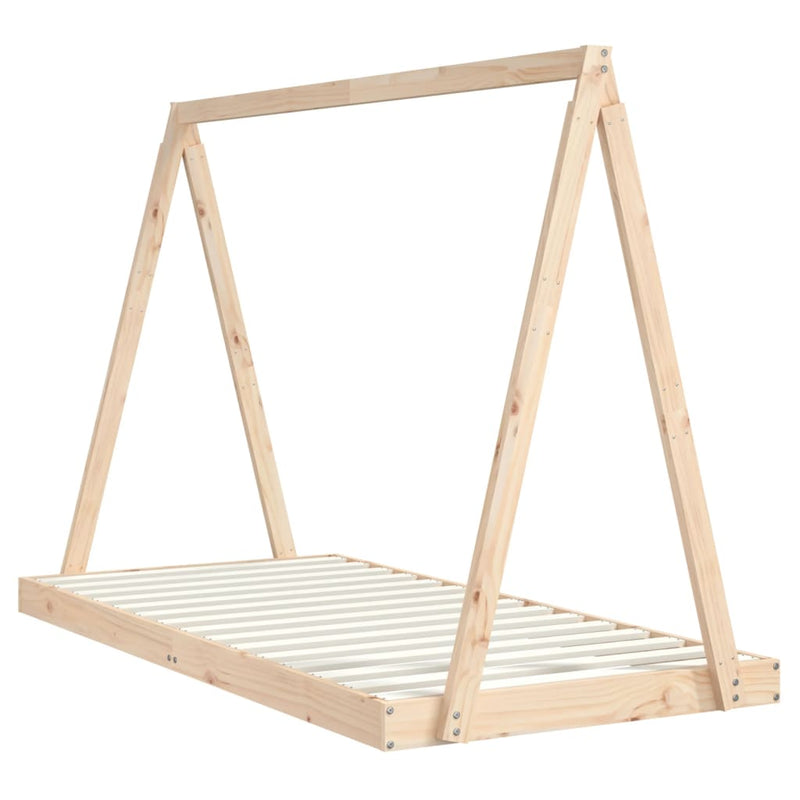 Kids Bed Frame 90x190 cm Solid Wood Pine