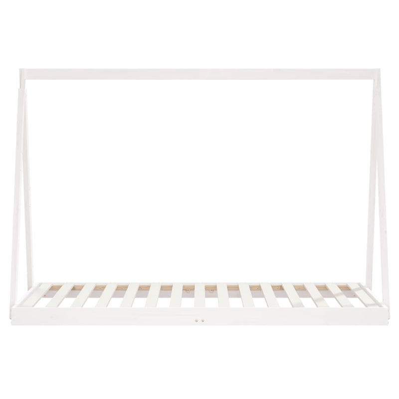 vidaXL Kids Bed Frame White 90x190 cm Solid Wood Pine