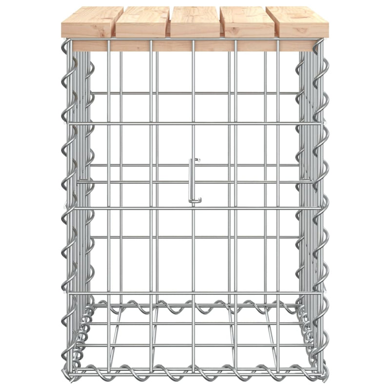 vidaXL Garden Bench Gabion Design 33x31x42 cm Solid Wood Pine