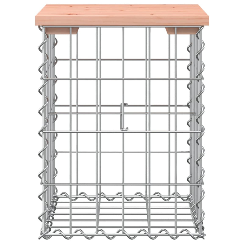 vidaXL Garden Bench Gabion Design 33x31x42 cm Solid Wood Douglas