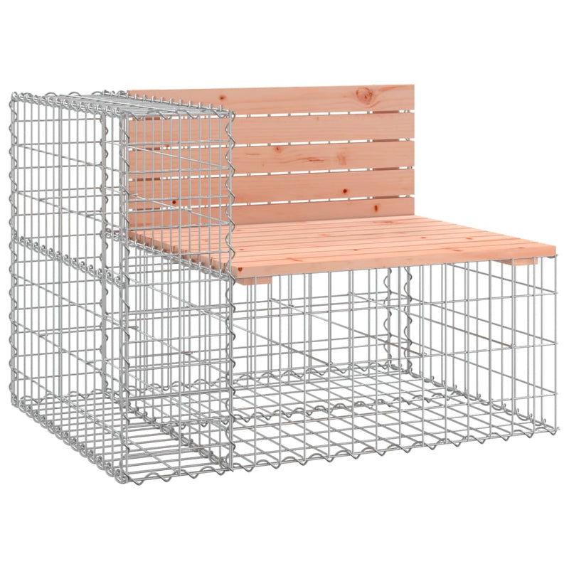 vidaXL Garden Bench Gabion Design 287x71x65.5 cm Solid Wood Douglas