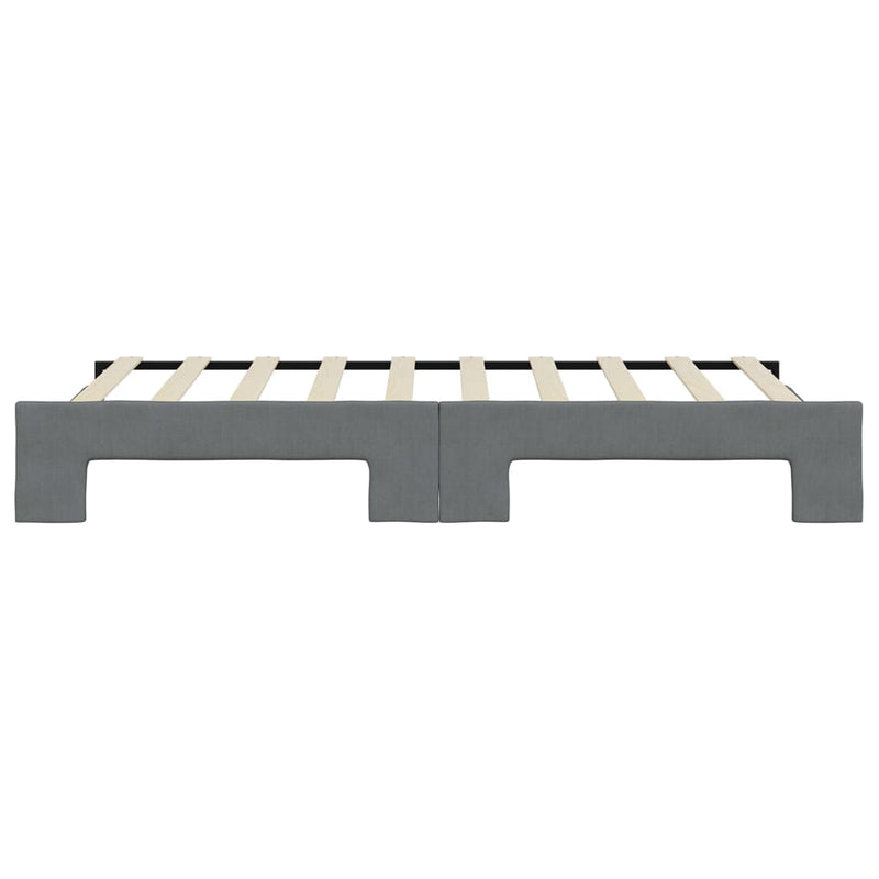 vidaXL Daybed with Trundle without Mattress Dark Grey 90x190 cm