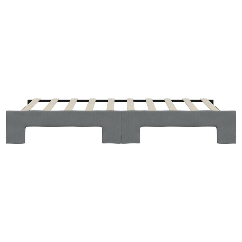 vidaXL Daybed with Trundle without Mattress Dark Grey 90x190 cm