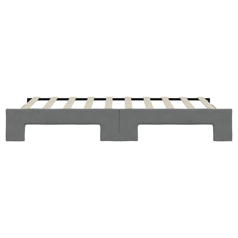 vidaXL Daybed with Trundle without Mattress Dark Grey 90x190 cm