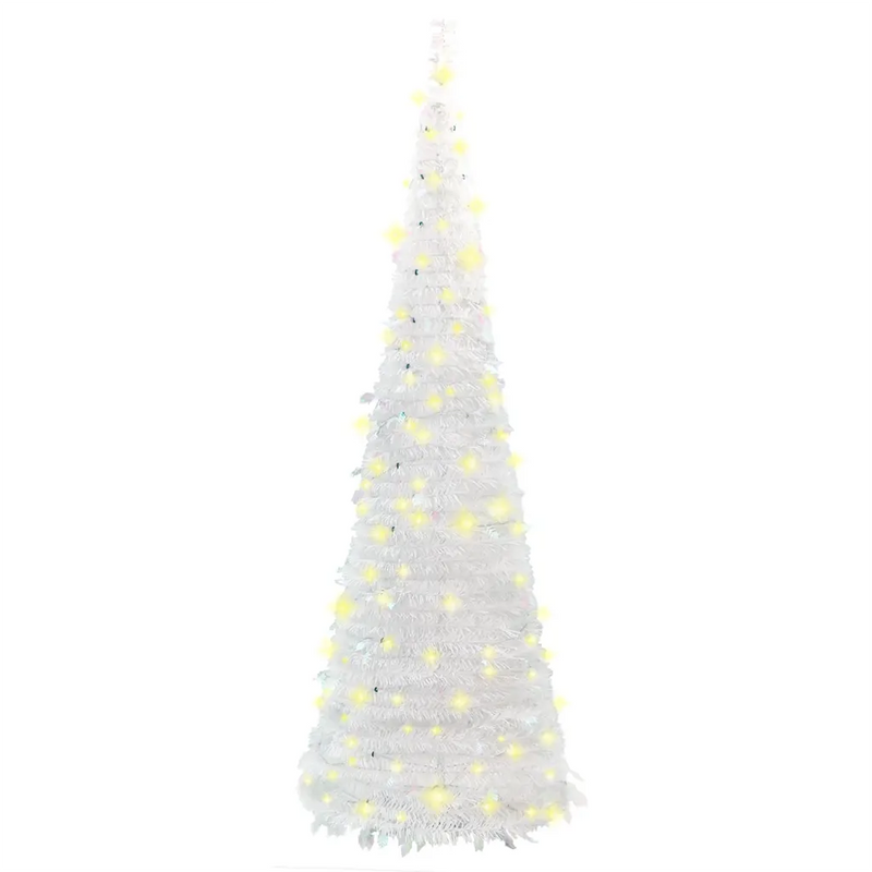 Artificial Christmas Tree Pop-up 50 LEDs White 120 cm