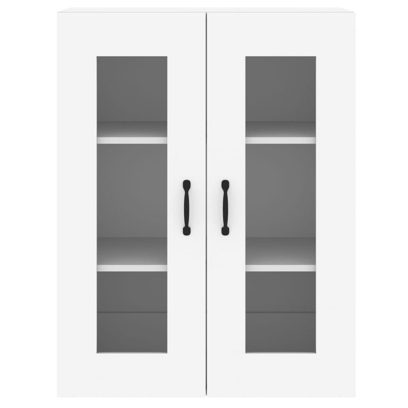 vidaXL Wall Mounted Cabinets 2 pcs White Engineered Wood