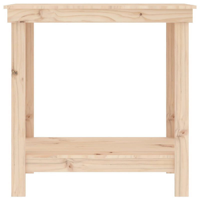 vidaXL Work Bench 80x50x80 cm Solid Wood Pine