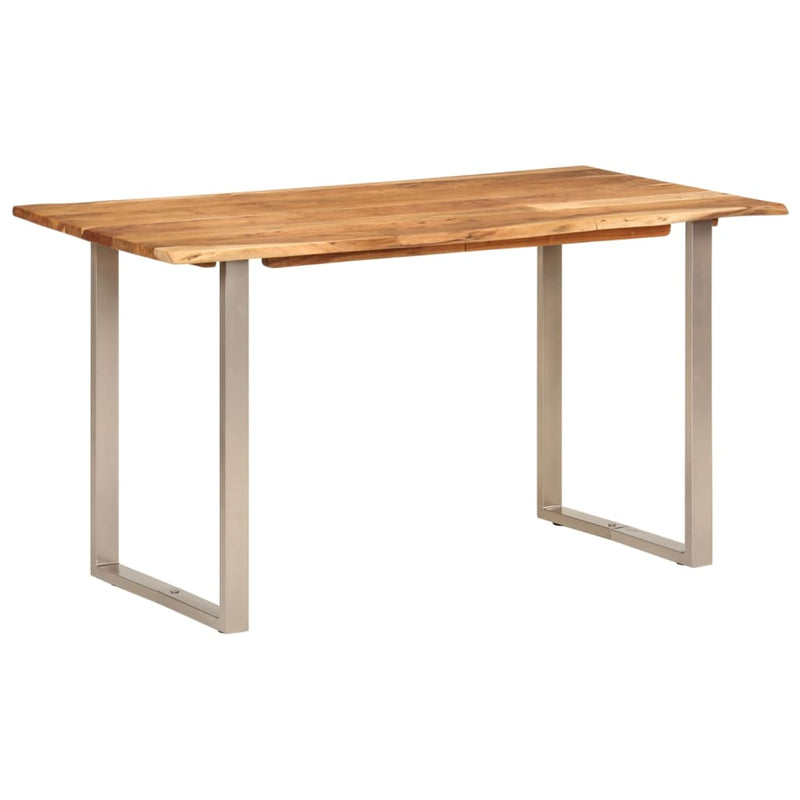 Dining Table 140x70x76 cm Solid Wood Acacia