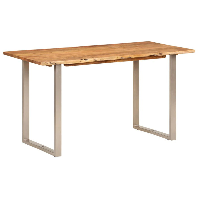 Dining Table 140x70x76 cm Solid Wood Acacia