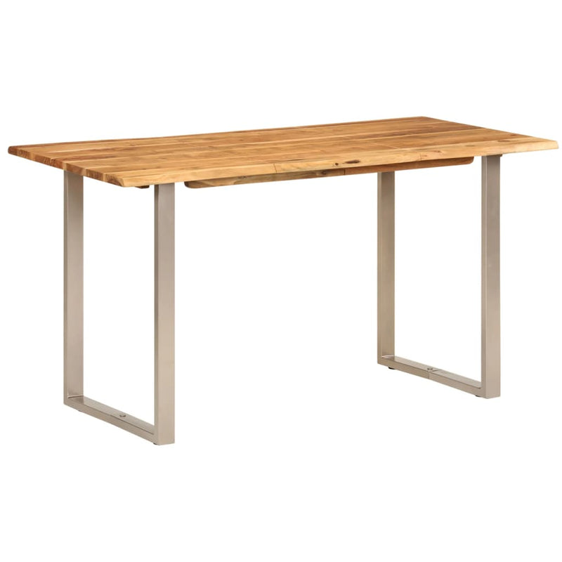 Dining Table 140x70x76 cm Solid Wood Acacia