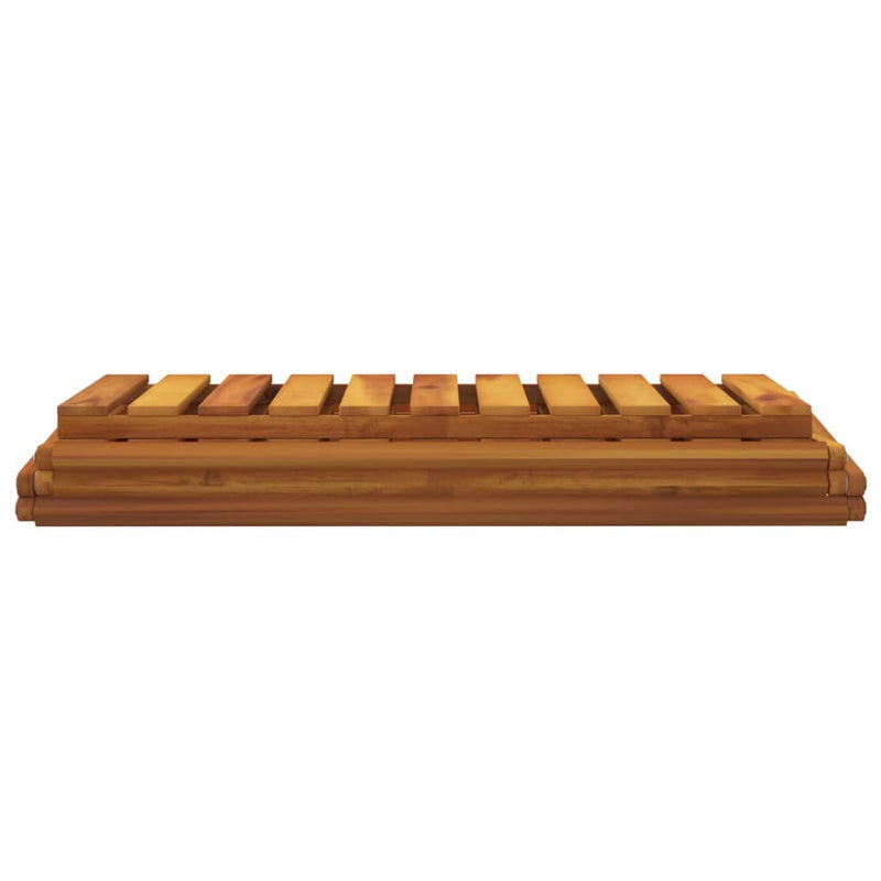 vidaXL 3-Tier Folding Shelf Brown 70x31x63 cm Solid Wood Acacia
