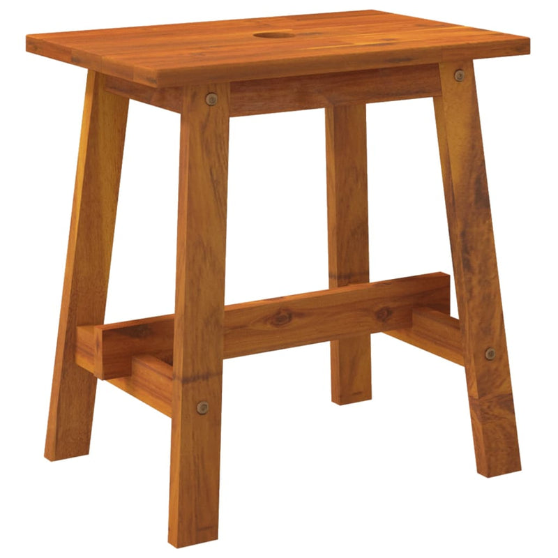 vidaXL Stool 45x29x45 cm Rectangular Solid Wood Acacia