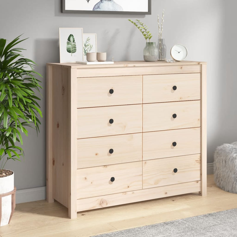 vidaXL Side Cabinet 100x40x90 cm Solid Wood Pine