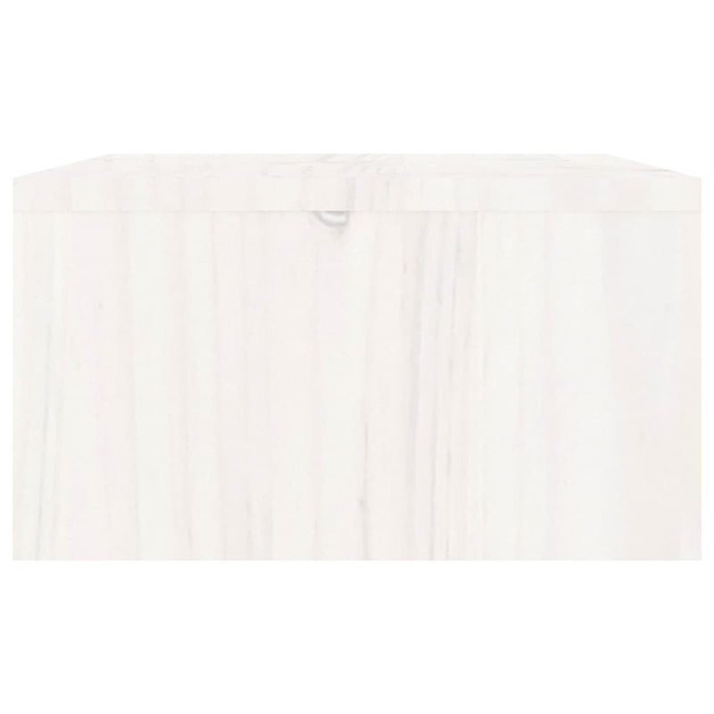 vidaXL Monitor Stand White 100x27x15 cm Solid Wood Pine