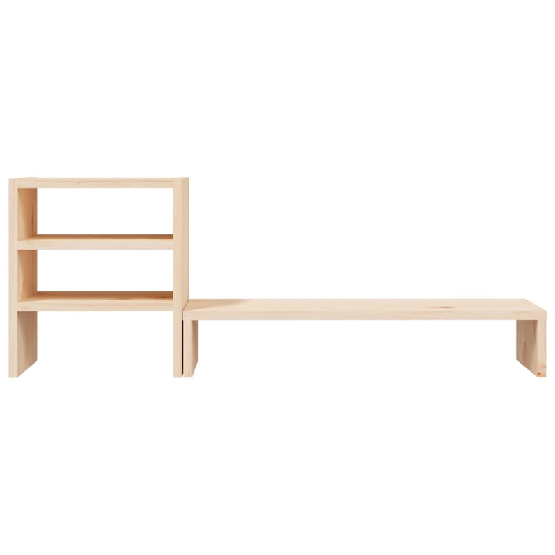 vidaXL Monitor Stand 81x20x30 cm Solid Wood Pine