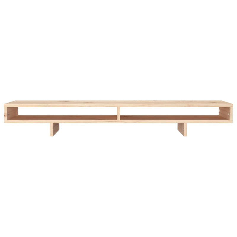 vidaXL Monitor Stand 100x27x14 cm Solid Wood Pine