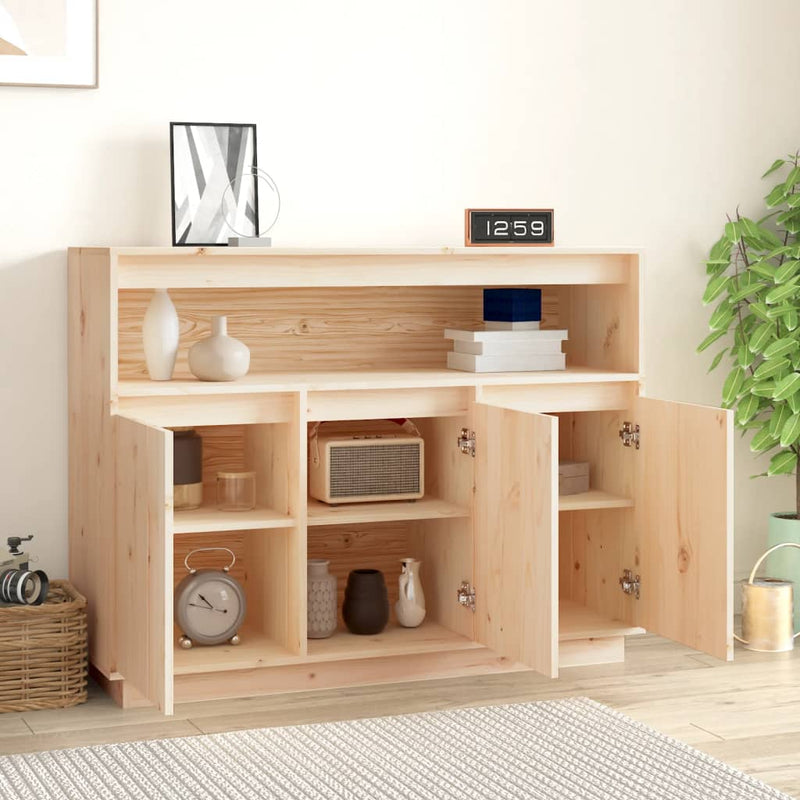 vidaXL Sideboard 104.5x34x80 cm Solid Wood Pine