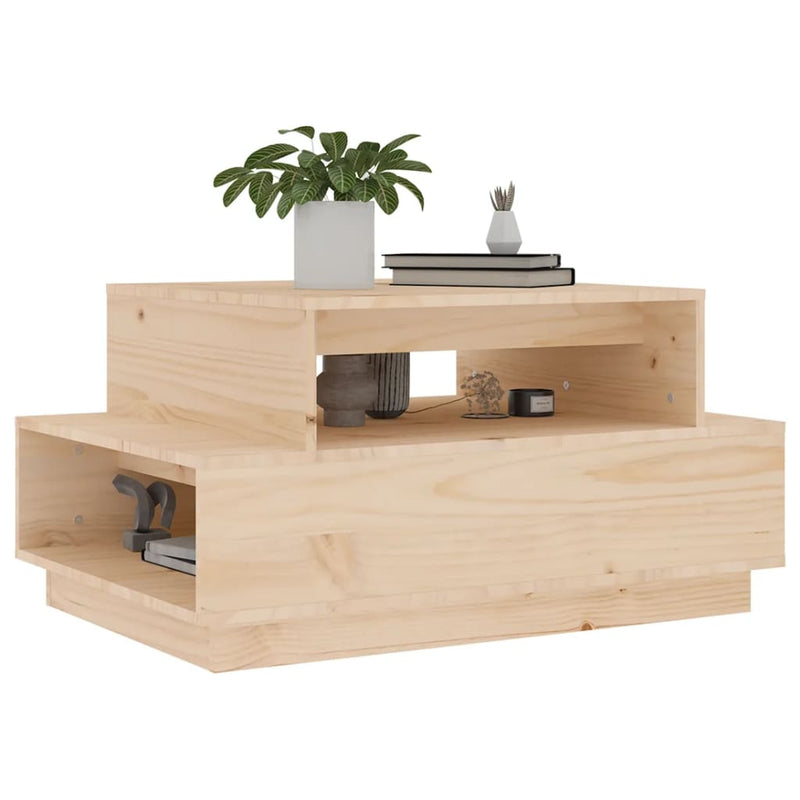 vidaXL Coffee Table 80x55x40.5 cm Solid Wood Pine