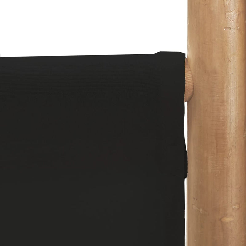vidaXL Folding 3-Panel Room Divider 120 cm Bamboo and Canvas