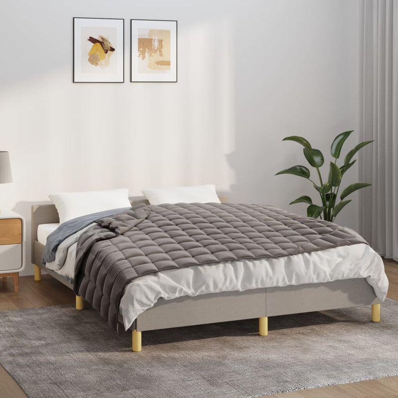 vidaXL Weighted Blanket Grey 120x180 cm 5 kg Fabric