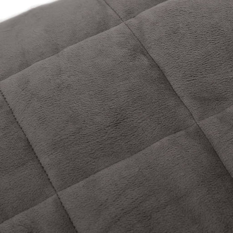 vidaXL Weighted Blanket Grey 120x180 cm 9 kg Fabric