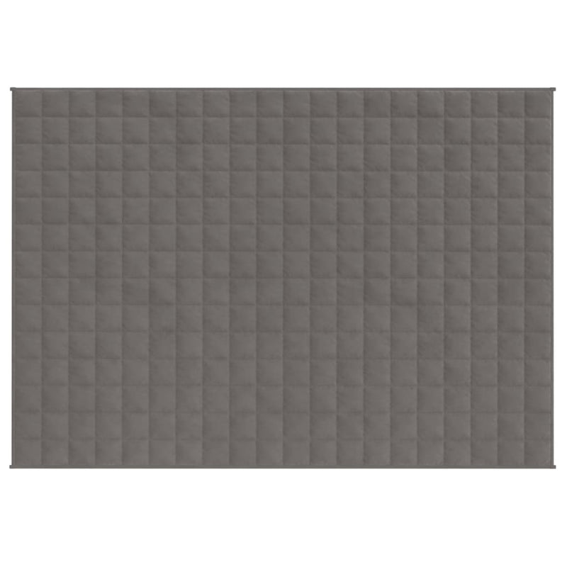 vidaXL Weighted Blanket Grey 150x200 cm 7 kg Fabric