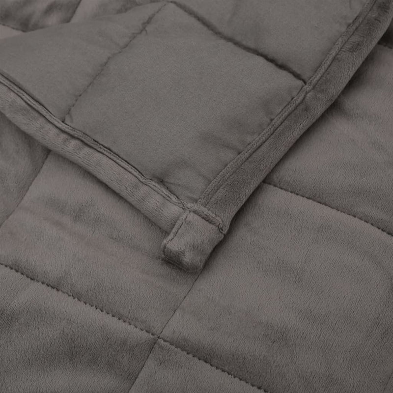 vidaXL Weighted Blanket Grey 150x200 cm 11 kg Fabric