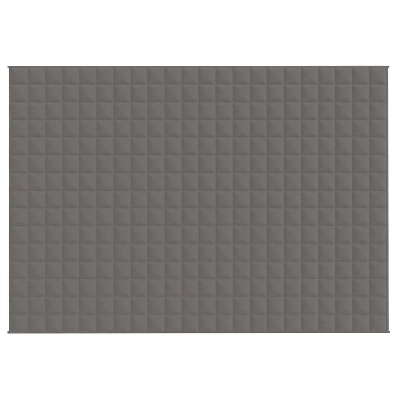 vidaXL Weighted Blanket Grey 155x220 cm 7 kg Fabric