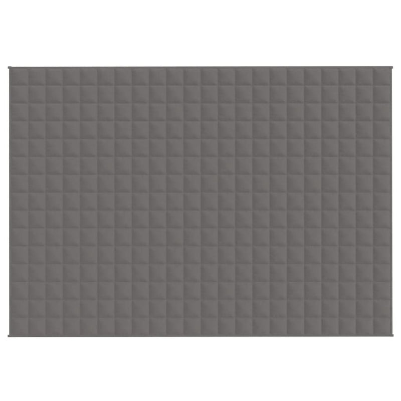 vidaXL Weighted Blanket Grey 155x220 cm 11 kg Fabric