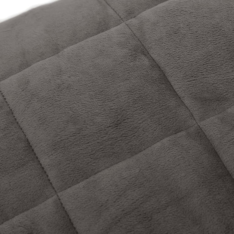 vidaXL Weighted Blanket Grey 155x220 cm 11 kg Fabric