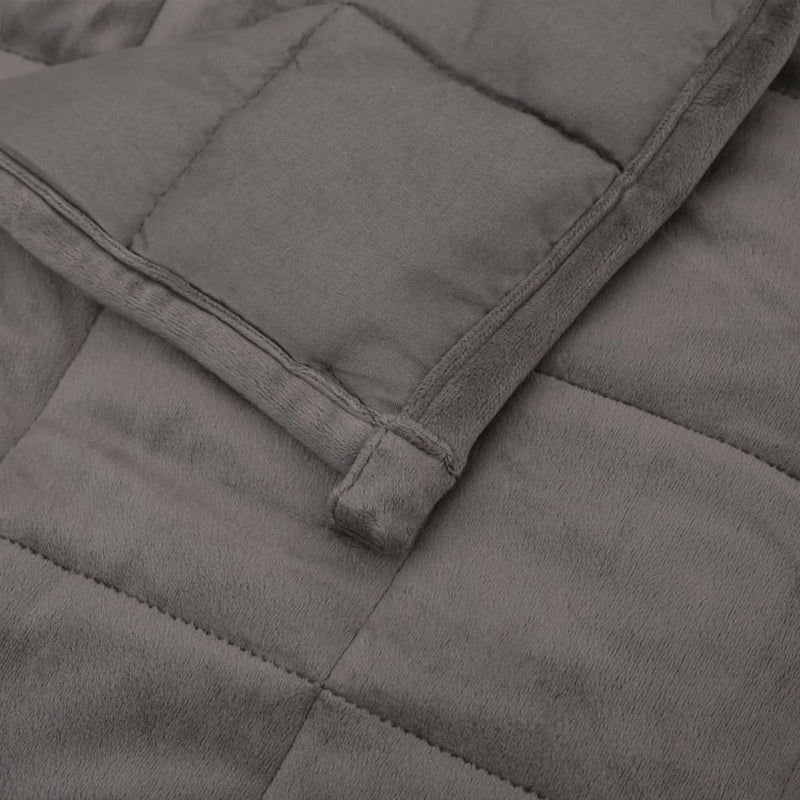 vidaXL Weighted Blanket Grey 155x220 cm 11 kg Fabric